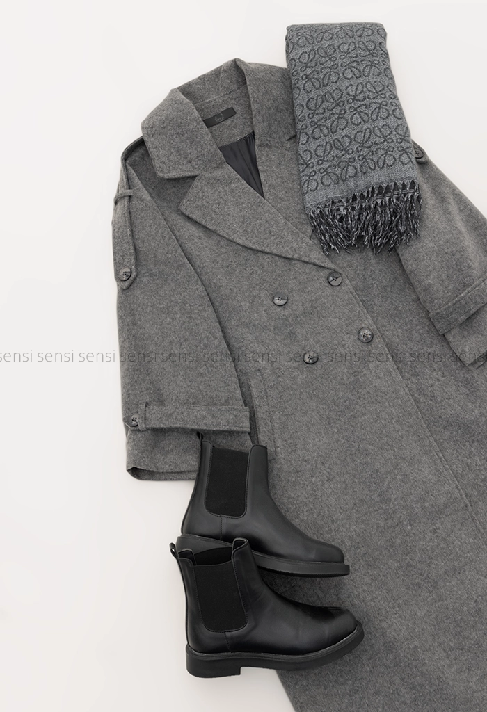 پالتو فوتر 6دکمه آستر دار @کد1005028